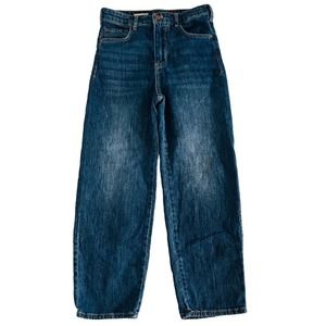 Pilcro and The Letterpress Women Size 26 Blue Straight Leg High Rise Denim